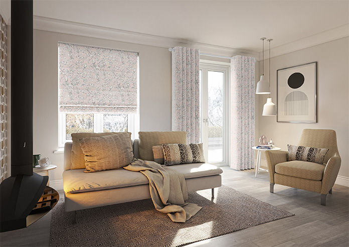 Aviary Velvet, Serenity - Motorised Roman Blind - Image 6